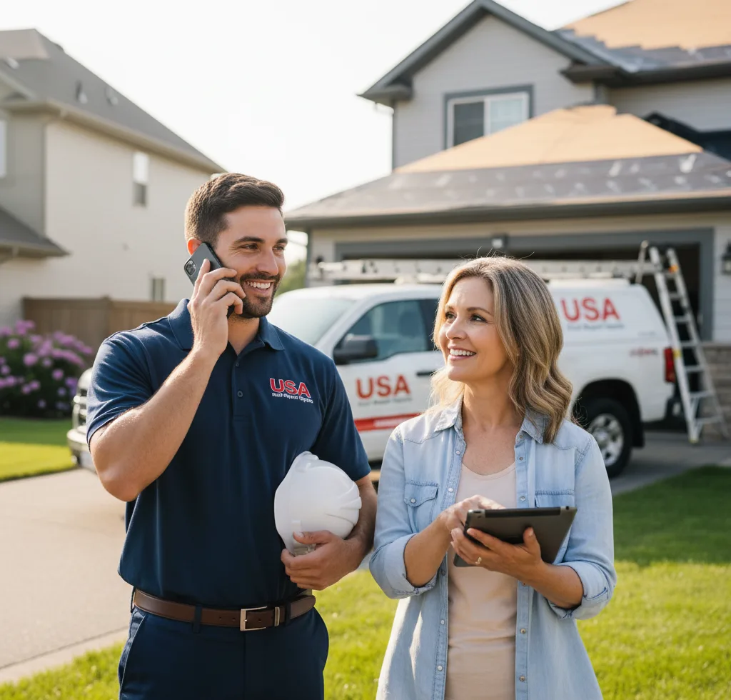 USA Roof Repair Experts customer support in Celina